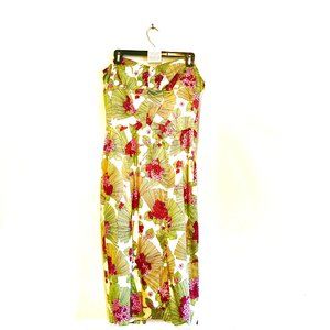 RARE David Meister Floral Bodycon Dress Sz 12